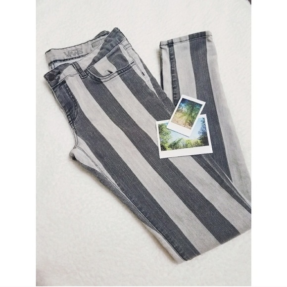 Vans Pants - VANS Grey stripes extremely skinny jeans 👖